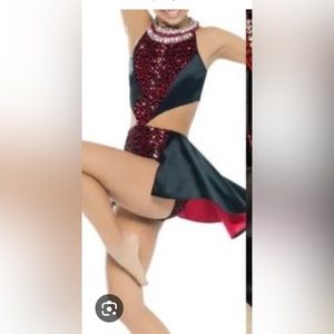 Three piece dance costume.
